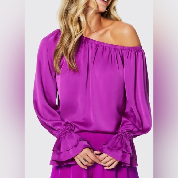 Ramy Brook Murphy Off-Shoulder Ruffle Top - Picture 2 of 7